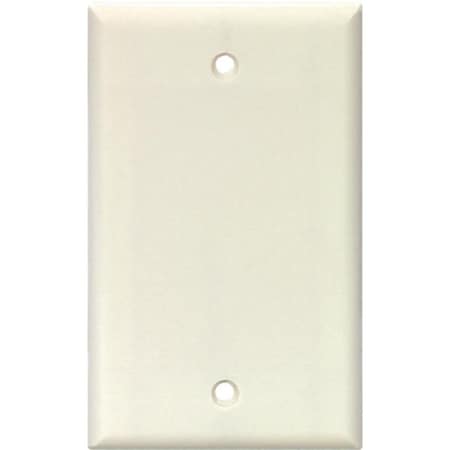 2129 Wallplate, 495 In L, 234 In W, 008 In Thick, 1 Gang, Polycarbonate, White